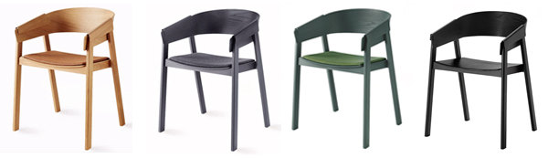 Scandinavian muuto cover dining chairs replica 4 color options