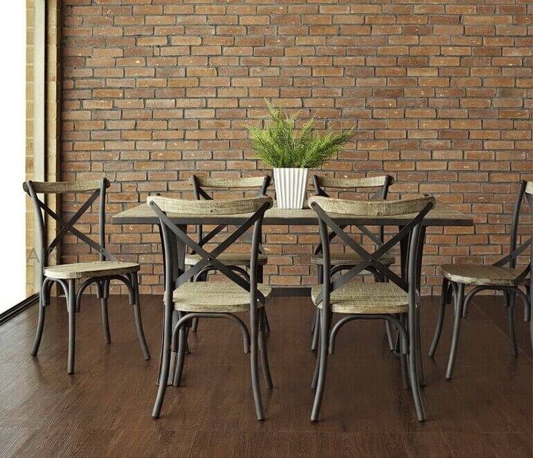 Restaurant bistro Chairs Dining Set