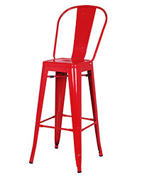 tolix bar stool with back