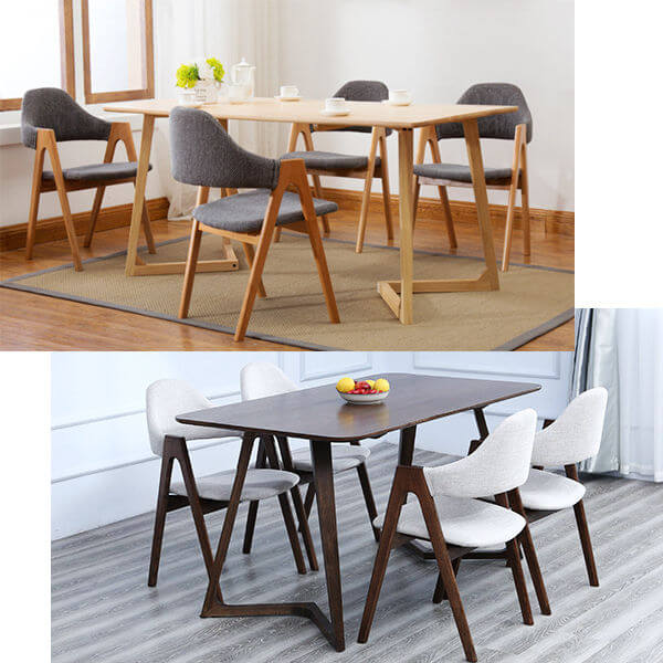cheap dinig chair A shape chairs set of 4 with dining table