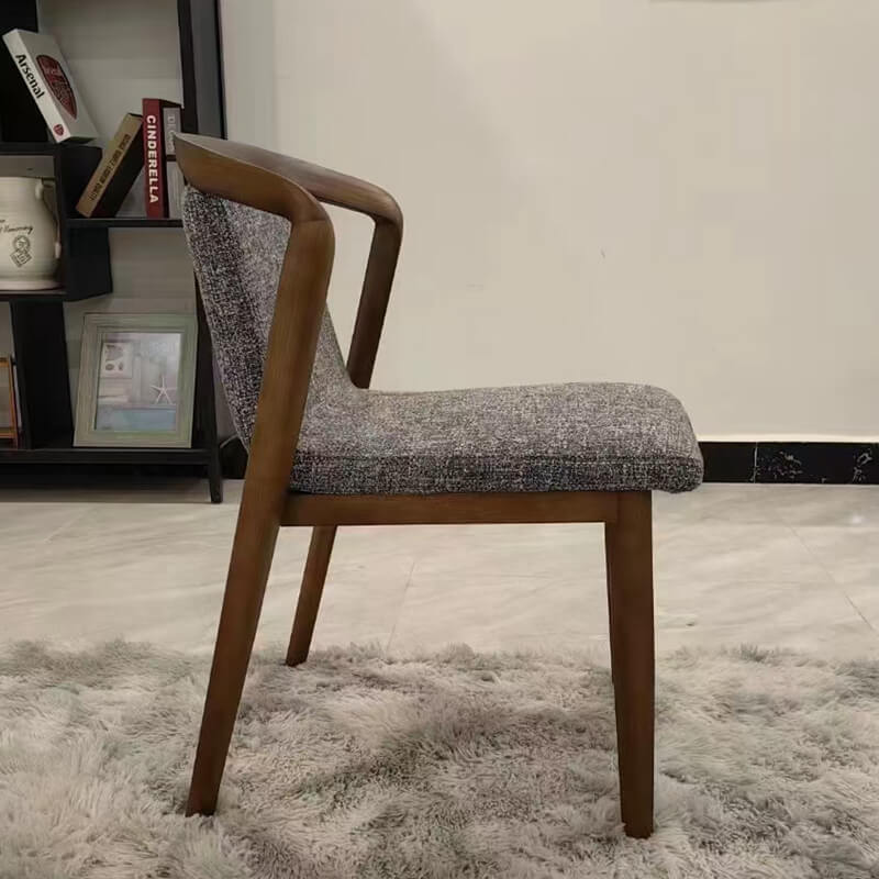 beautiful side look of modern ash side chair