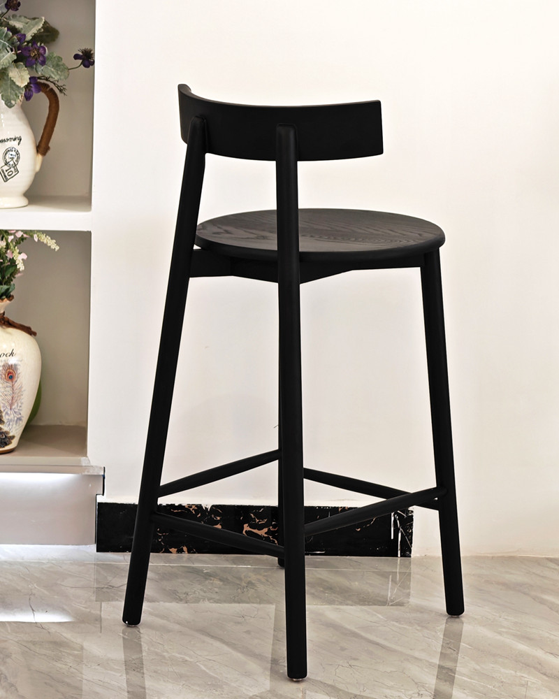 Black counter chair