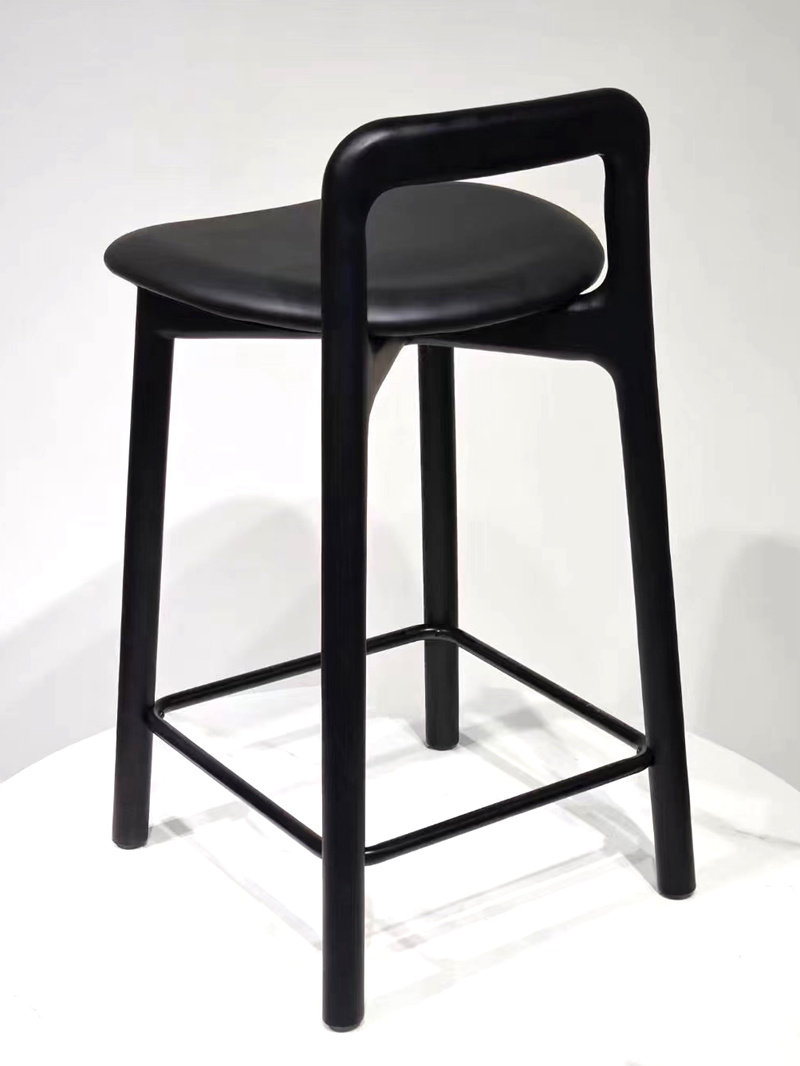 Black scandinavian counter stools