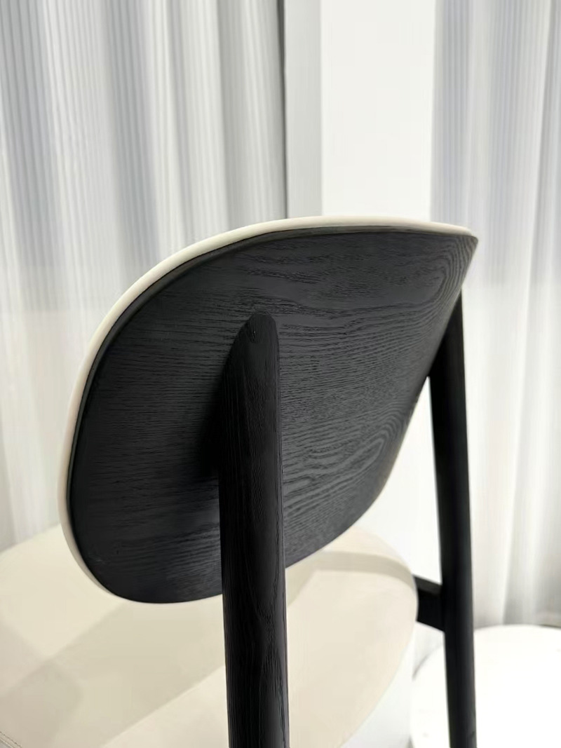 wooden back of counter height stools with arms