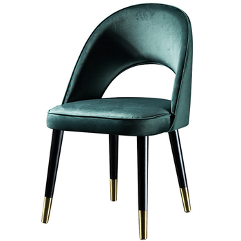 N-C3015 Velvet Dining Chairs with gold legs