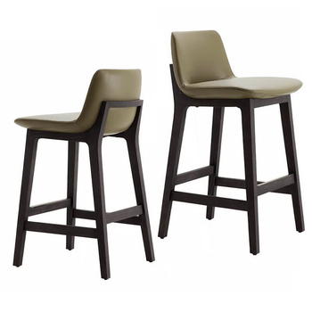 N-B2002 Low Back Leather Counter Height Bar Stools